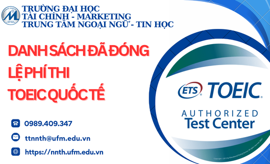 Danh sách thí sinh đã đóng lệ phí thi chứng chỉ TOEIC quốc tế (Đợt tháng 10/2025)